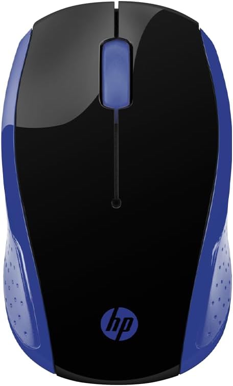 Mouse sem Fio HP 200 Oman - com Sensor Óptico de até 1000 DPI, Ambidestro, Conexão Wireless com Receptor Nano de 2.4GHz e até 10 m de Distância, Azul (2HU85AA): imagem adicional