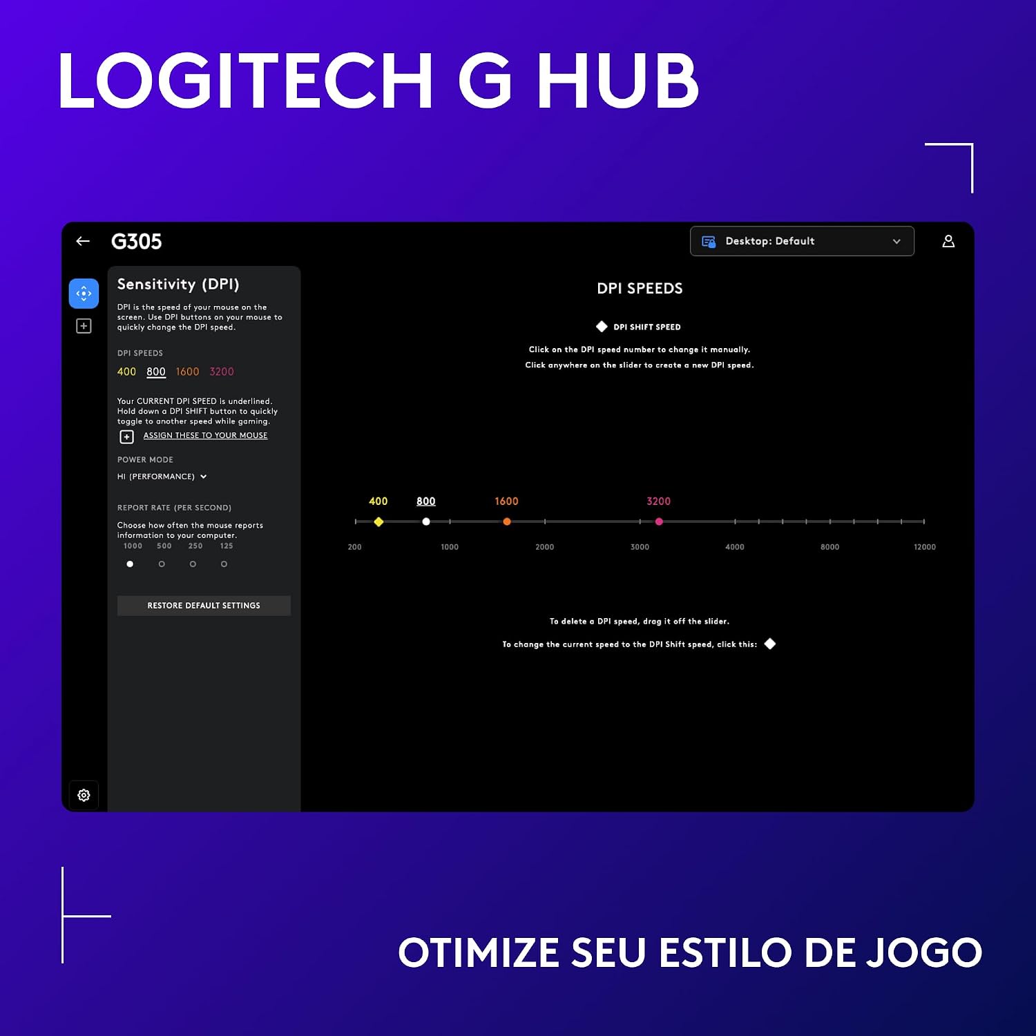 Mouse Gamer Sem Fio Logitech G305 LIGHTSPEED com 6 Botões Programáveis e Até 12.000 DPI - Preto: imagem adicional