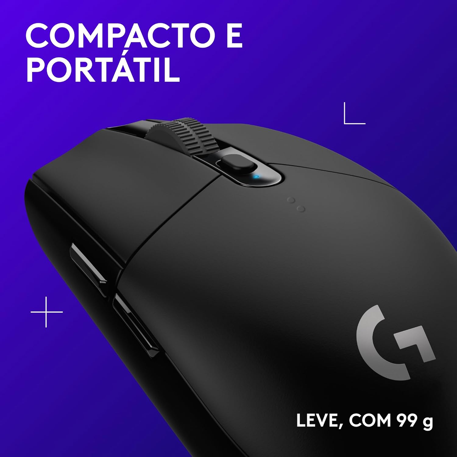 Mouse Gamer Sem Fio Logitech G305 LIGHTSPEED com 6 Botões Programáveis e Até 12.000 DPI - Preto: imagem adicional