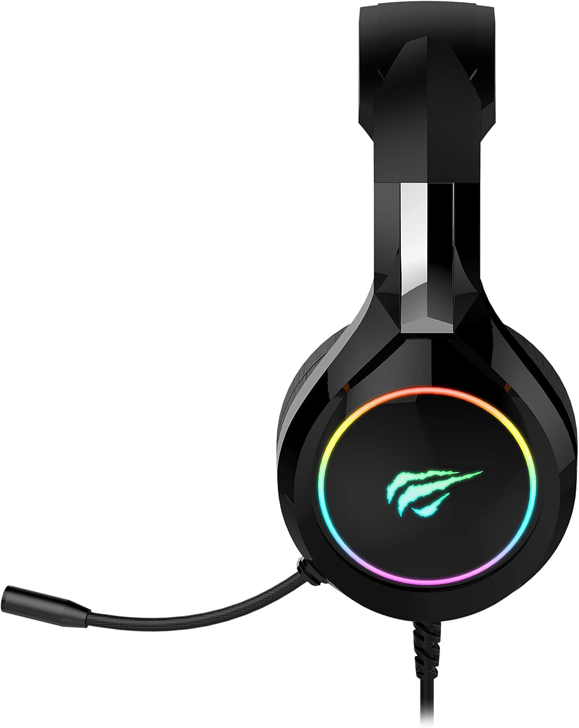 Havit Headphone Fone de Ouvido H2232d, Gamer, Iluminação RGB, com Microfone, Falante de 50mm, Conector 3.5mm, HAVIT, HV-H2232d, Cabo USB para Iluminação: imagem adicional
