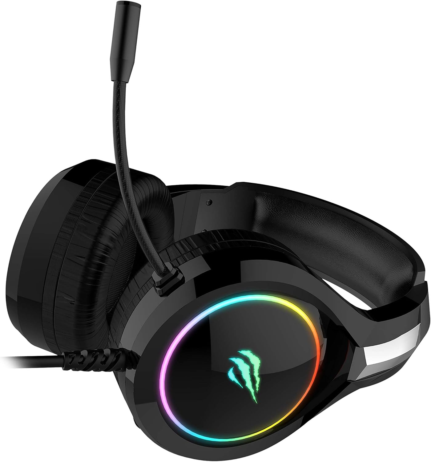 Havit Headphone Fone de Ouvido H2232d, Gamer, Iluminação RGB, com Microfone, Falante de 50mm, Conector 3.5mm, HAVIT, HV-H2232d, Cabo USB para Iluminação: imagem adicional