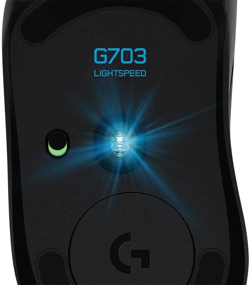 Mouse Gamer Sem Fio Logitech G703 LIGHTSPEED com RGB LIGHTSYNC, 6 Botões Programáveis, Sensor HERO 25K e Bateria Recarregável - Compatível com POWERPLAY: imagem adicional