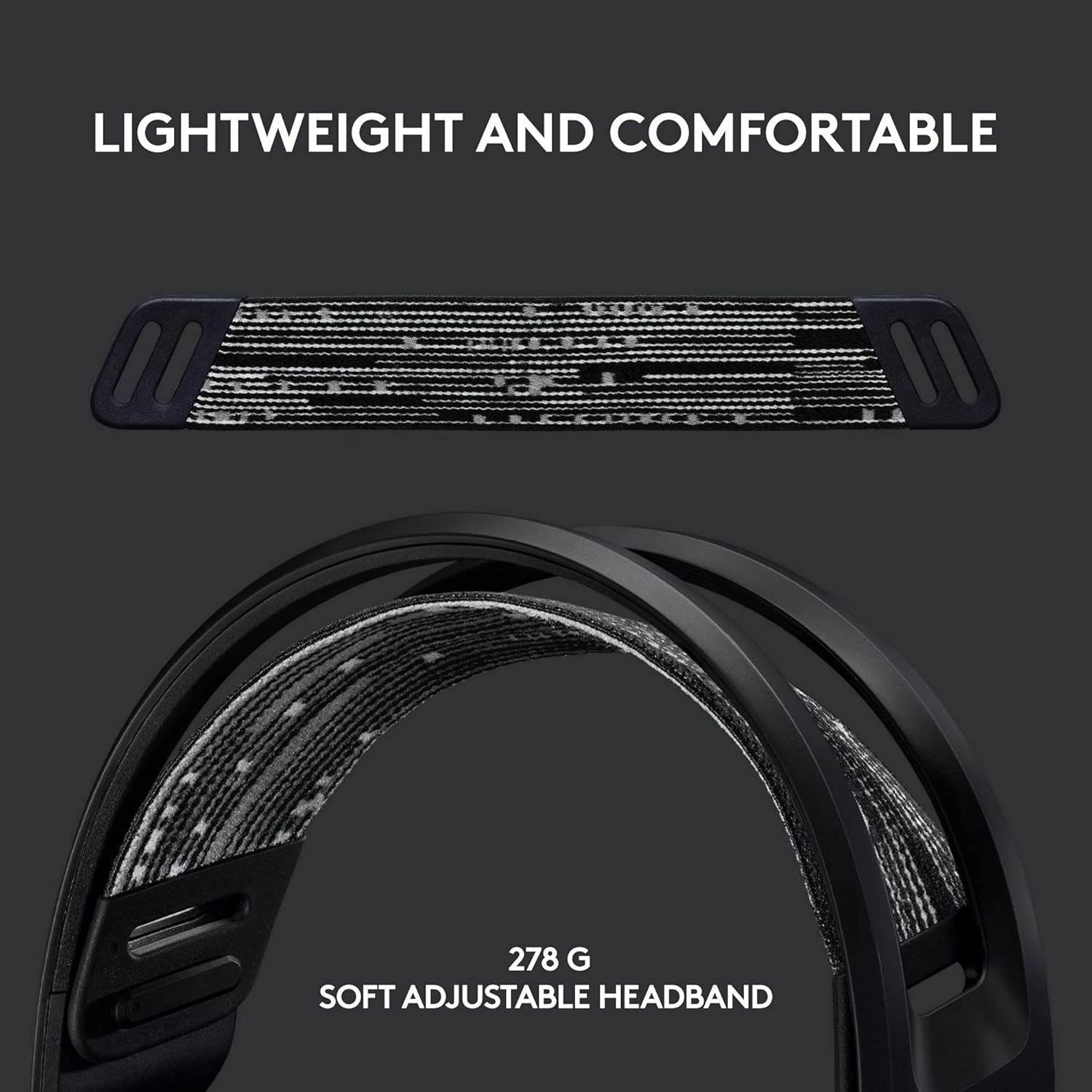 Headset Gamer Sem Fio Logitech G733 7.1 Dolby Surround com Tecnologia Blue VO!CE, RGB LIGHTSYNC, Drivers de Áudio Avançados e Bateria Recarregável para PC e PlayStation - Preto: imagem adicional
