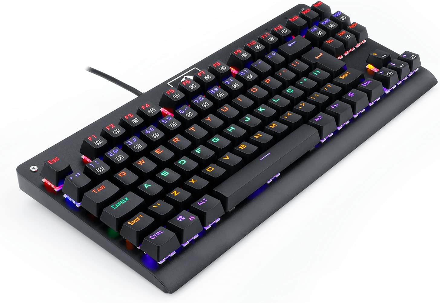 Teclado Mecânico Redragon Dark Avenger Preto Iluminação Rainbow Switch Marrom USB-A K568R: imagem adicional