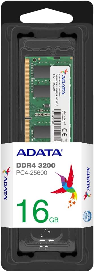 Adata Memória p/ Notebook DDR4 16GB 3200MHz SO-DIMM Preto - AD4S320016G22-SGN: imagem adicional