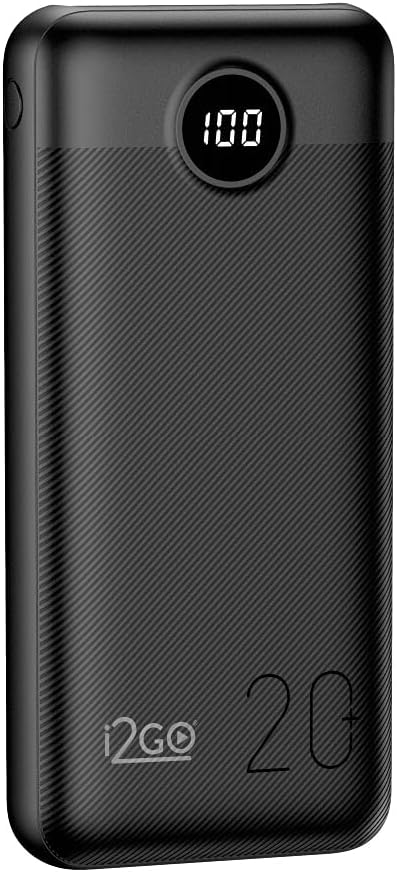 I2GO, Carregador Portátil (Power Bank) Ultra Rápido 20000mAh, Power Delivery 20W, 2 Saídas USB + 1 Saída/Entrada USB-C, Preto, i2GO PRO: imagem adicional