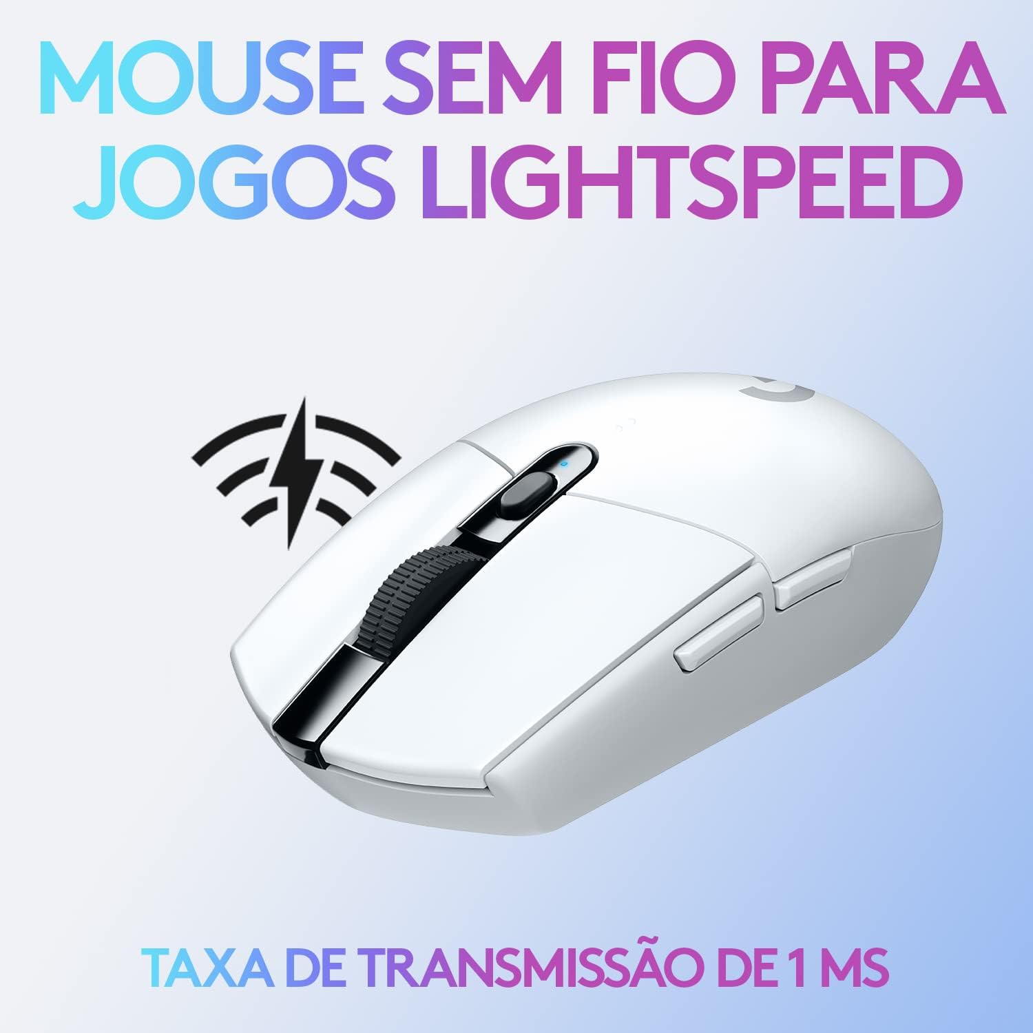 Mouse Gamer Sem Fio Logitech G305 LIGHTSPEED com 6 Botões Programáveis e Até 12.000 DPI - Branco: imagem adicional