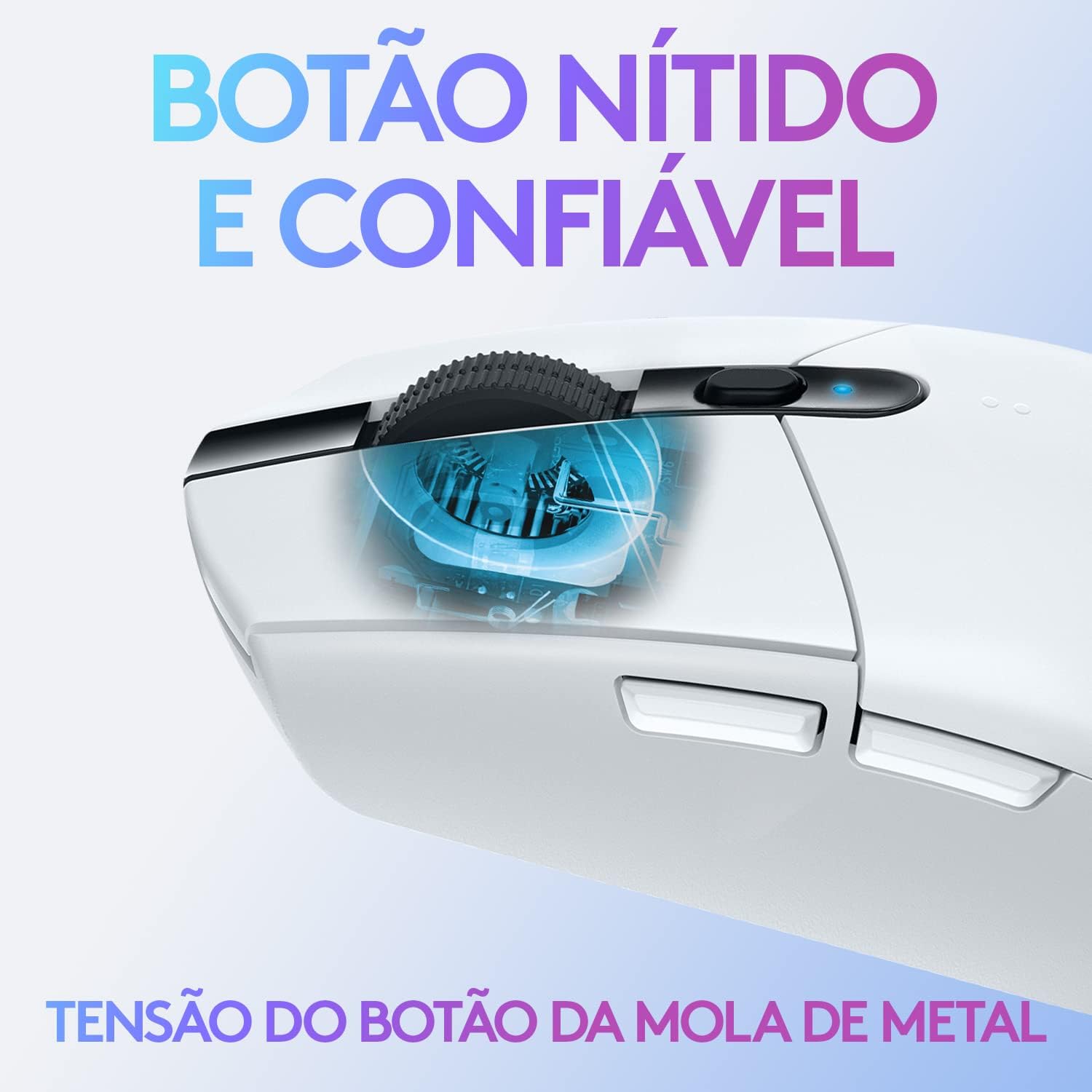 Mouse Gamer Sem Fio Logitech G305 LIGHTSPEED com 6 Botões Programáveis e Até 12.000 DPI - Branco: imagem adicional