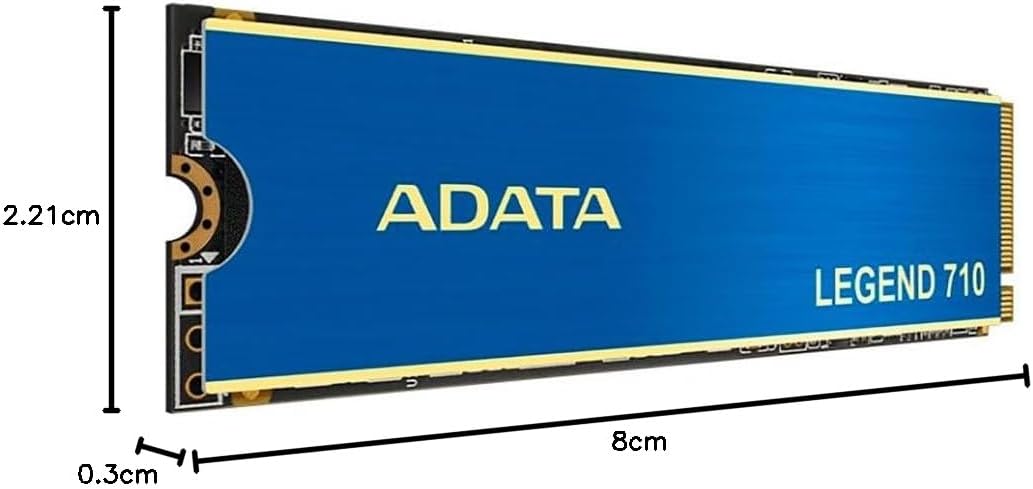 SSD Adata Legend 710 512GB NVMe M.2 2280 (Leitura até 2400MB/s e Gravação até 1600MB/s): imagem adicional