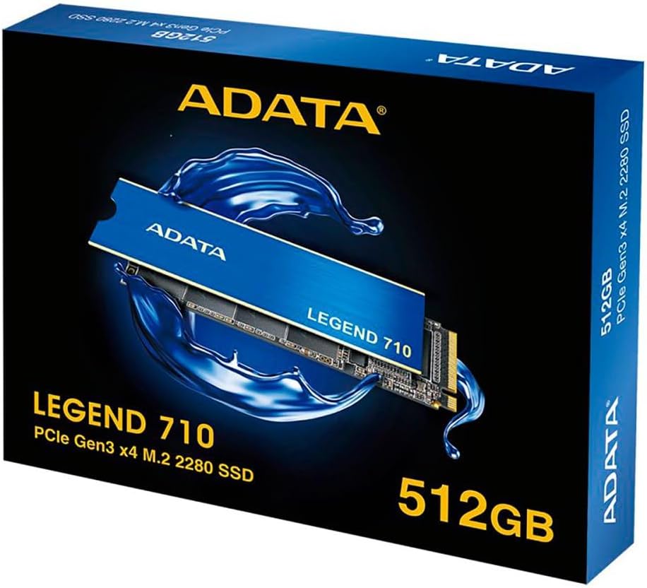 SSD Adata Legend 710 512GB NVMe M.2 2280 (Leitura até 2400MB/s e Gravação até 1600MB/s): imagem adicional