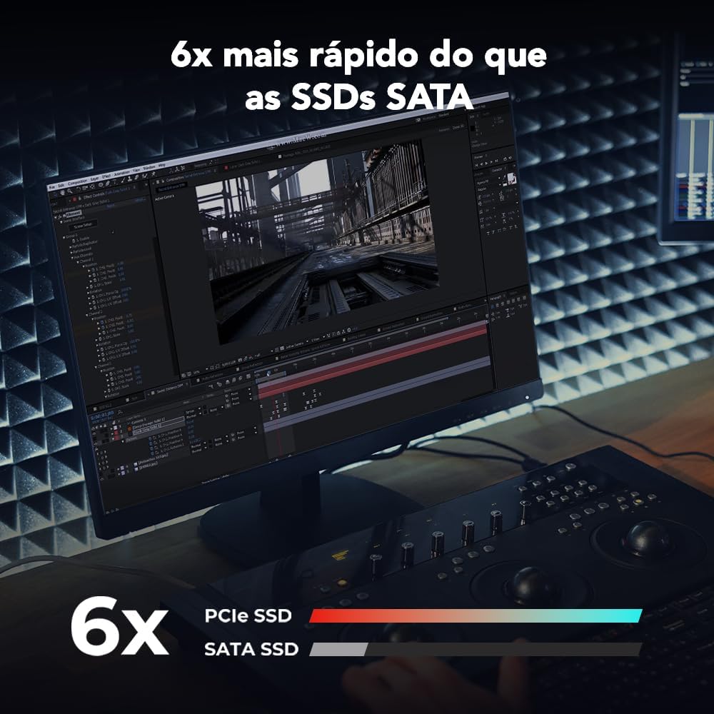 Lexar Disco SSD NM610 Pro 500Gb - NVMe PCIe 3.0 M.2 Tipo 2280 - Leitura até 3300 MB/s e Escrita até 1700Mb/: imagem adicional