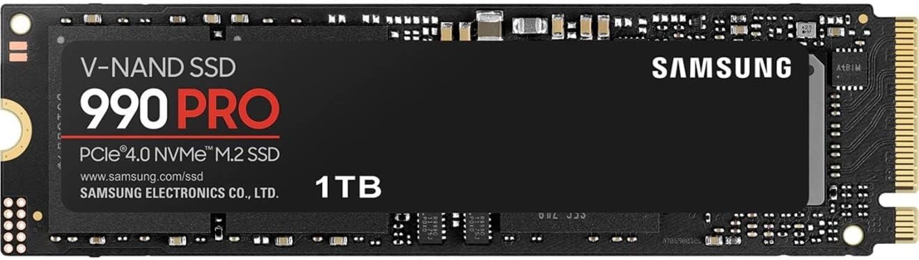 SSD Samsung 990 PRO 1TB NVMe M.2 2280 (Leitura até 7450MB/s e Gravação até 6900MB/s): imagem principal
