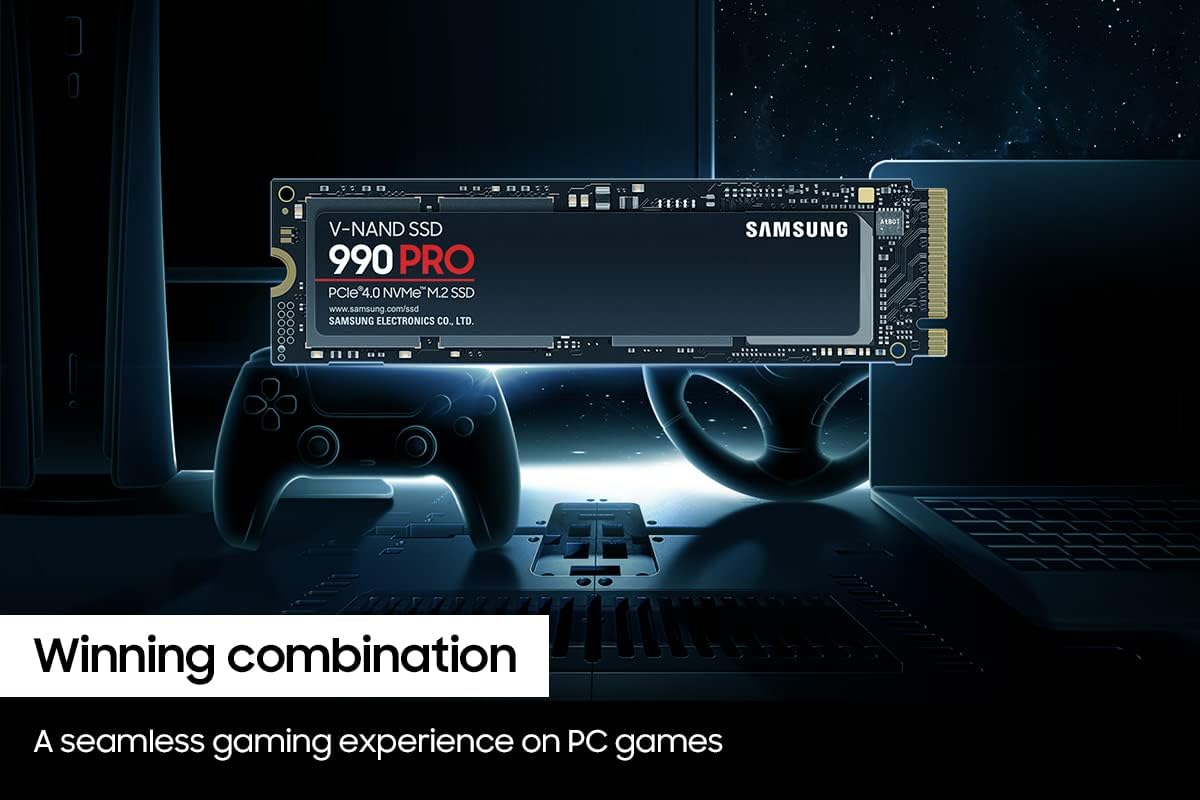 SSD Samsung 990 PRO 1TB NVMe M.2 2280 (Leitura até 7450MB/s e Gravação até 6900MB/s): imagem adicional