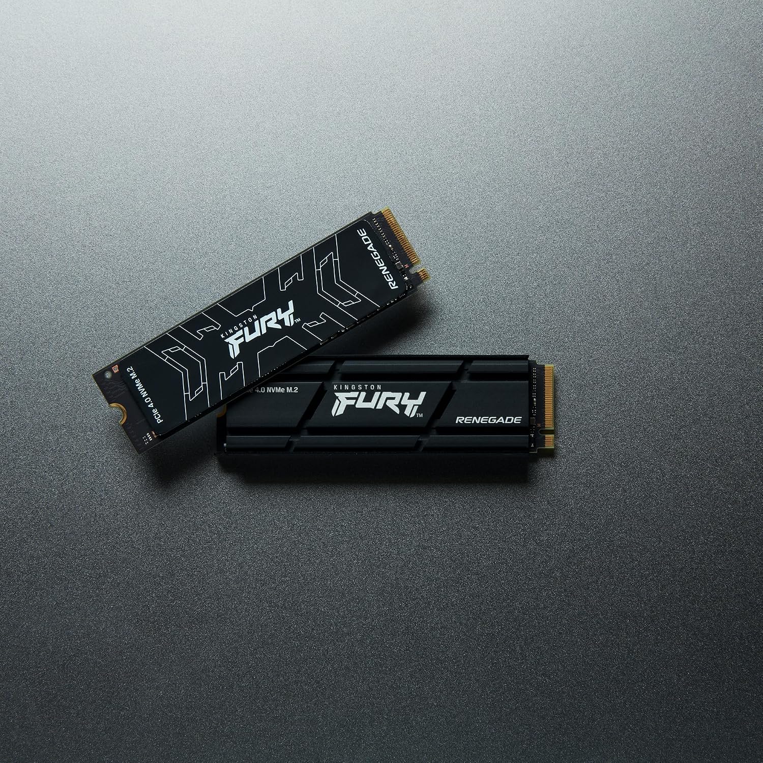 Kingston SSD interno para jogos Fury Renegade PCIe Gen 4.0 NVMe M.2 de 1 TB com dissipador de calor | Pronto para PS5 | Até 7300 MB/s | SFYRSK/1000G: imagem adicional