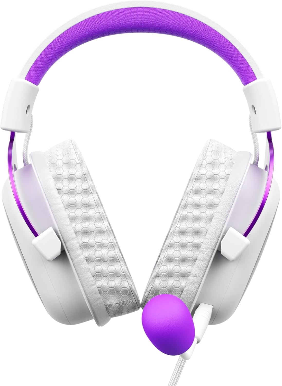 Fone de Ouvido Gamer Havit H2002d, Roxo e Branco: imagem adicional