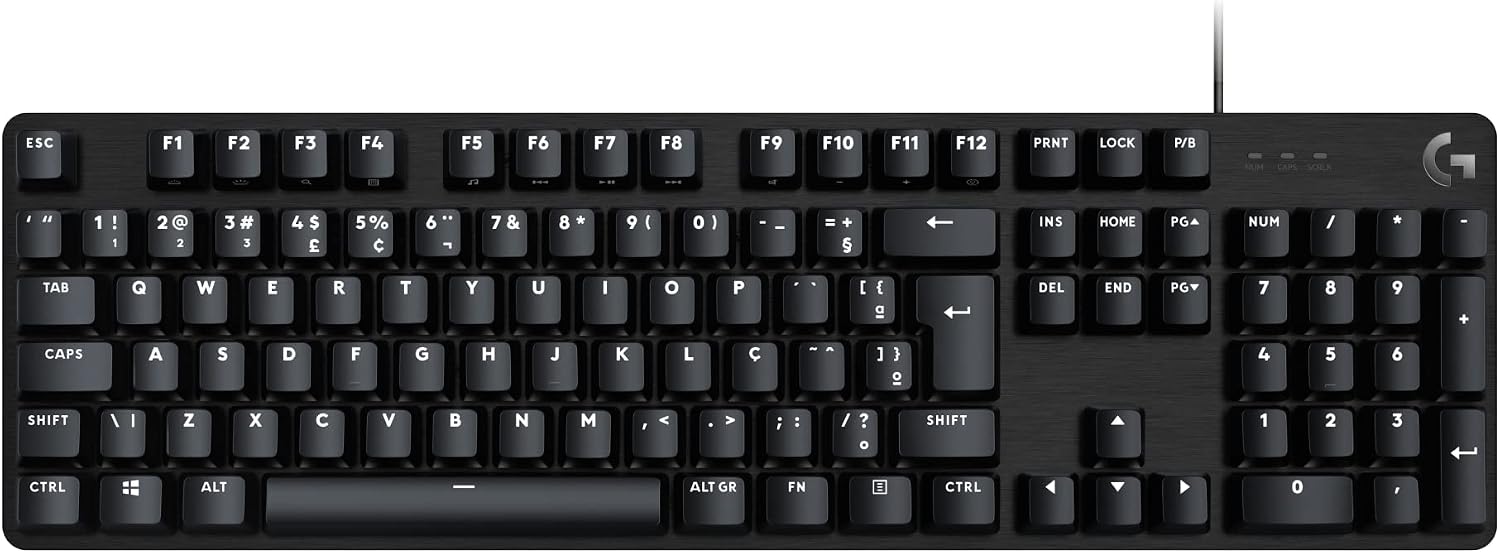 Teclado Mecânico Gamer Logitech G413 SE com Layout ABNT2, Iluminação Branca e Teclas Mecânicas Tactile, Anti-ghosting, Compatível com Windows, macOS - Preto: imagem adicional