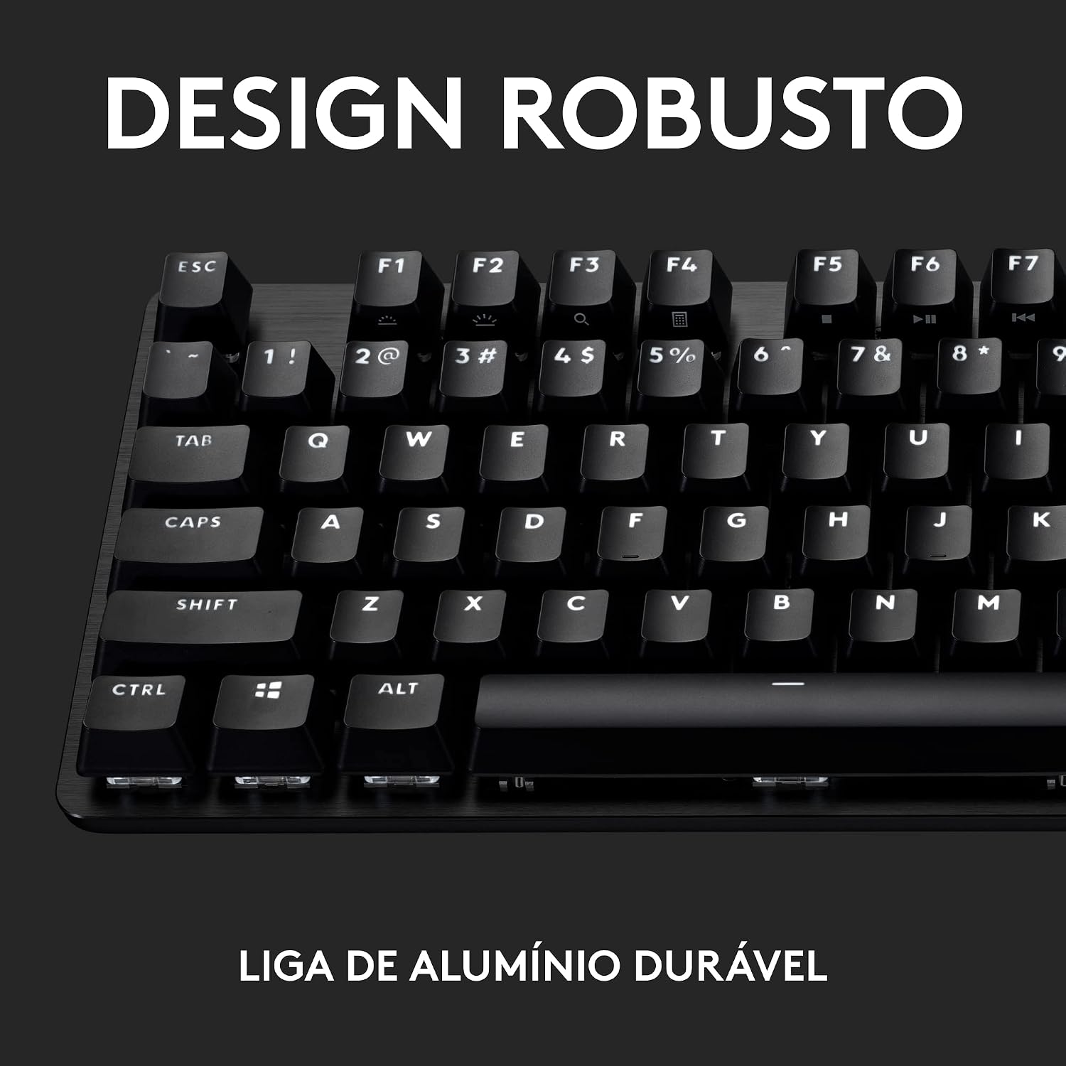 Teclado Mecânico Gamer Logitech G413 SE com Layout ABNT2, Iluminação Branca e Teclas Mecânicas Tactile, Anti-ghosting, Compatível com Windows, macOS - Preto: imagem adicional