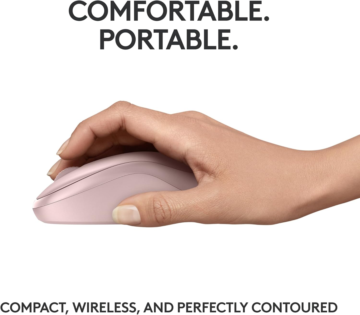 Mouse Sem Fio Logitech M240 com Conexão Bluetooth, Clique Silencioso, Design Ambidestro Compacto, Bateria de 18 Meses, Compatível com Windows, macOS, ChromeOS - Rosa: imagem adicional