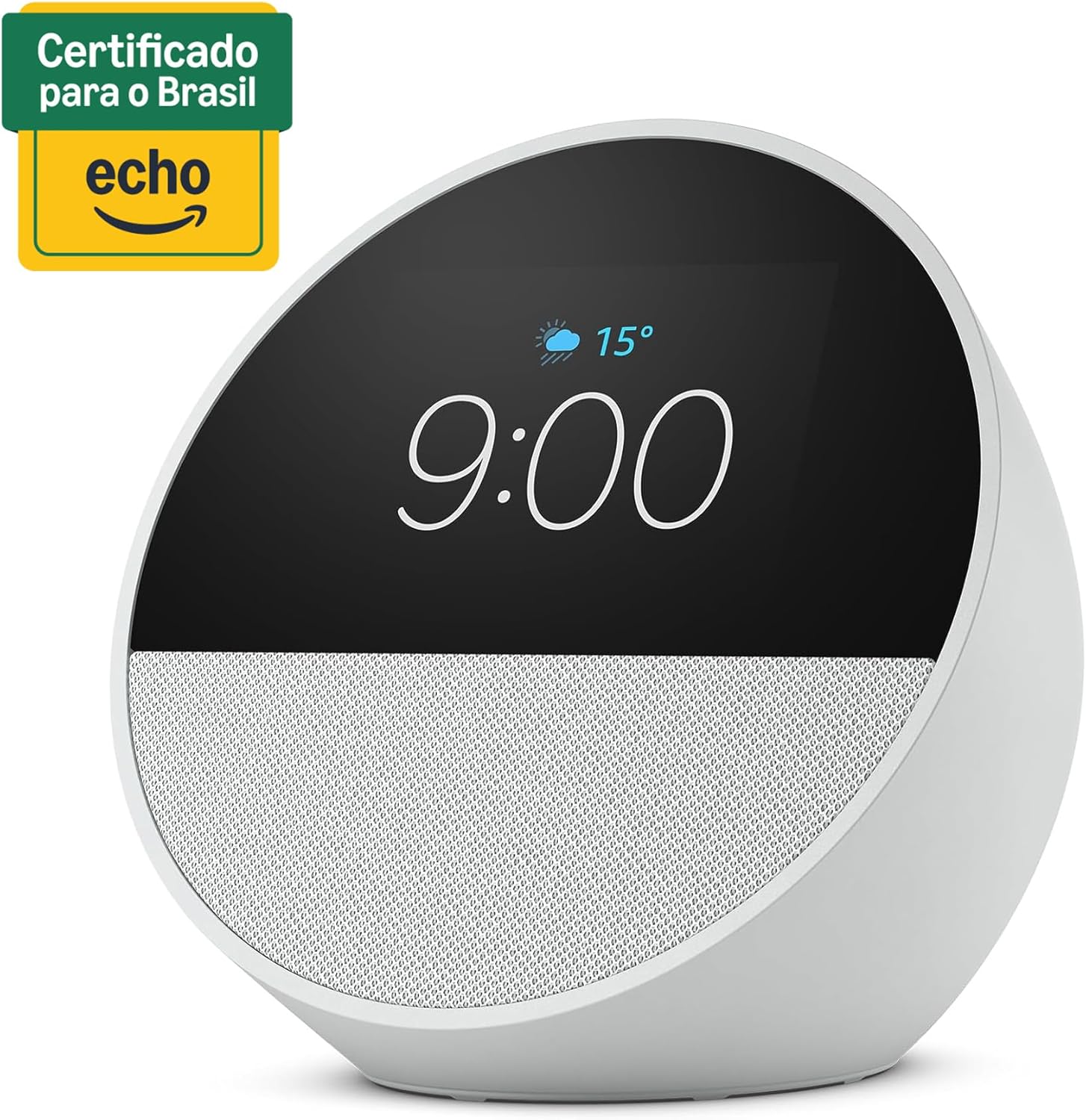 Echo Spot com Alexa (Geração mais recente) | Despertador inteligente com som vibrante | Cor Branca, com Acesso Antecipado à Alexa+: imagem adicional