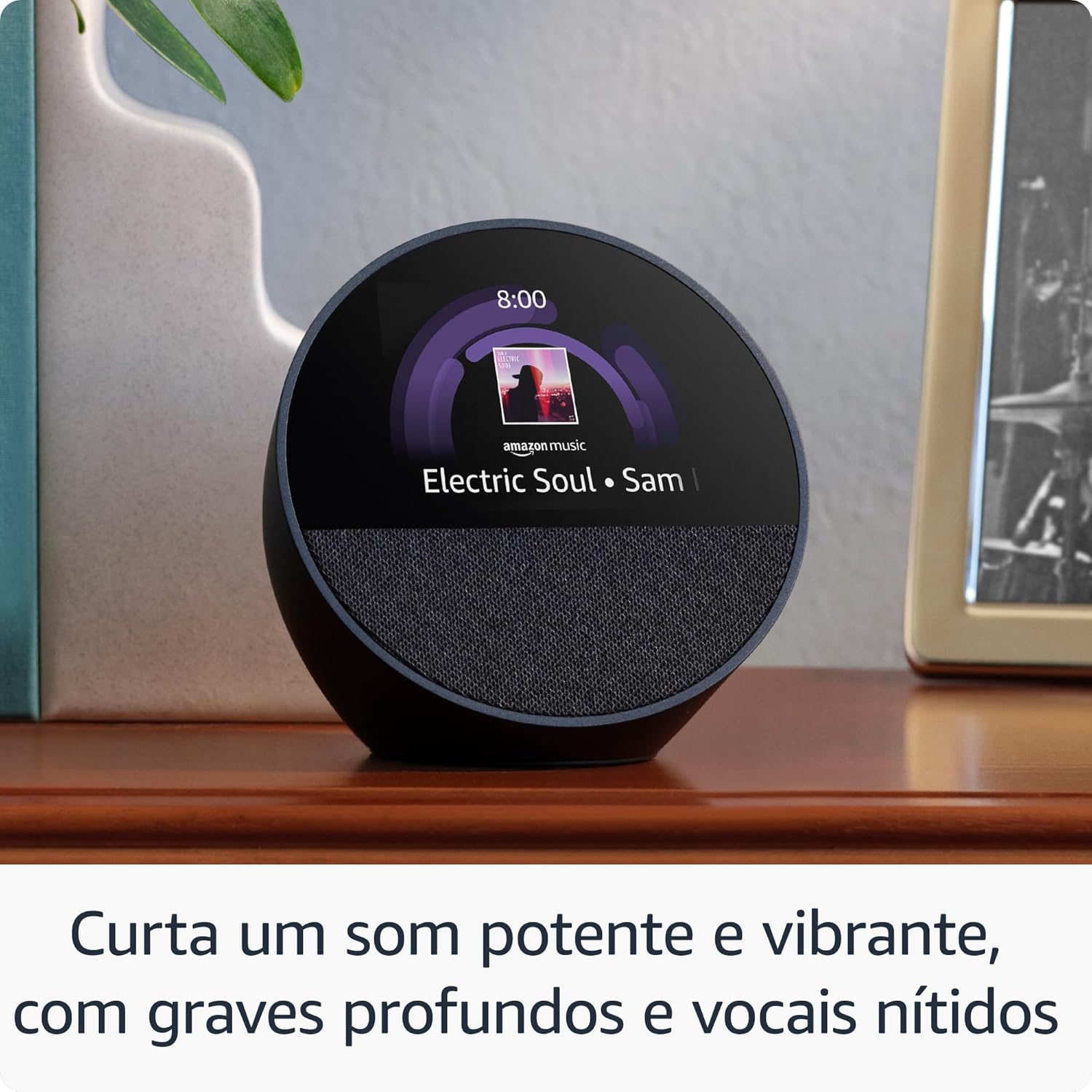 Echo Spot com Alexa (Geração mais recente) | Despertador inteligente com som vibrante | Cor Branca, com Acesso Antecipado à Alexa+: imagem adicional