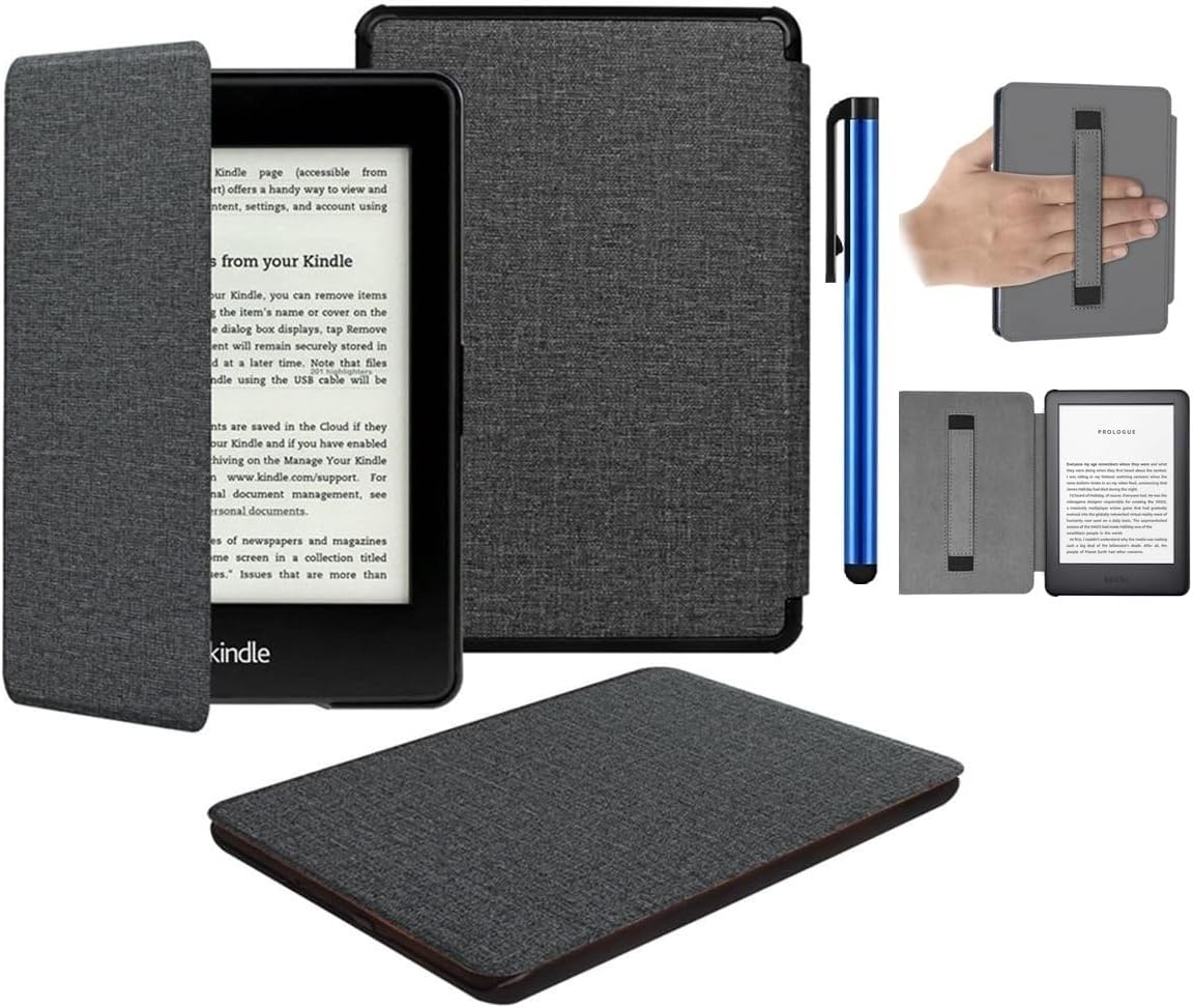 Capa + Caneta Novo Kindle 11ª Geração 2024 e 2022 (RS23CV e C2V2L3) - Rígida Com Alça - Sistema de Hibernação - Fechamento Magnético 6 Polegadas: imagem adicional