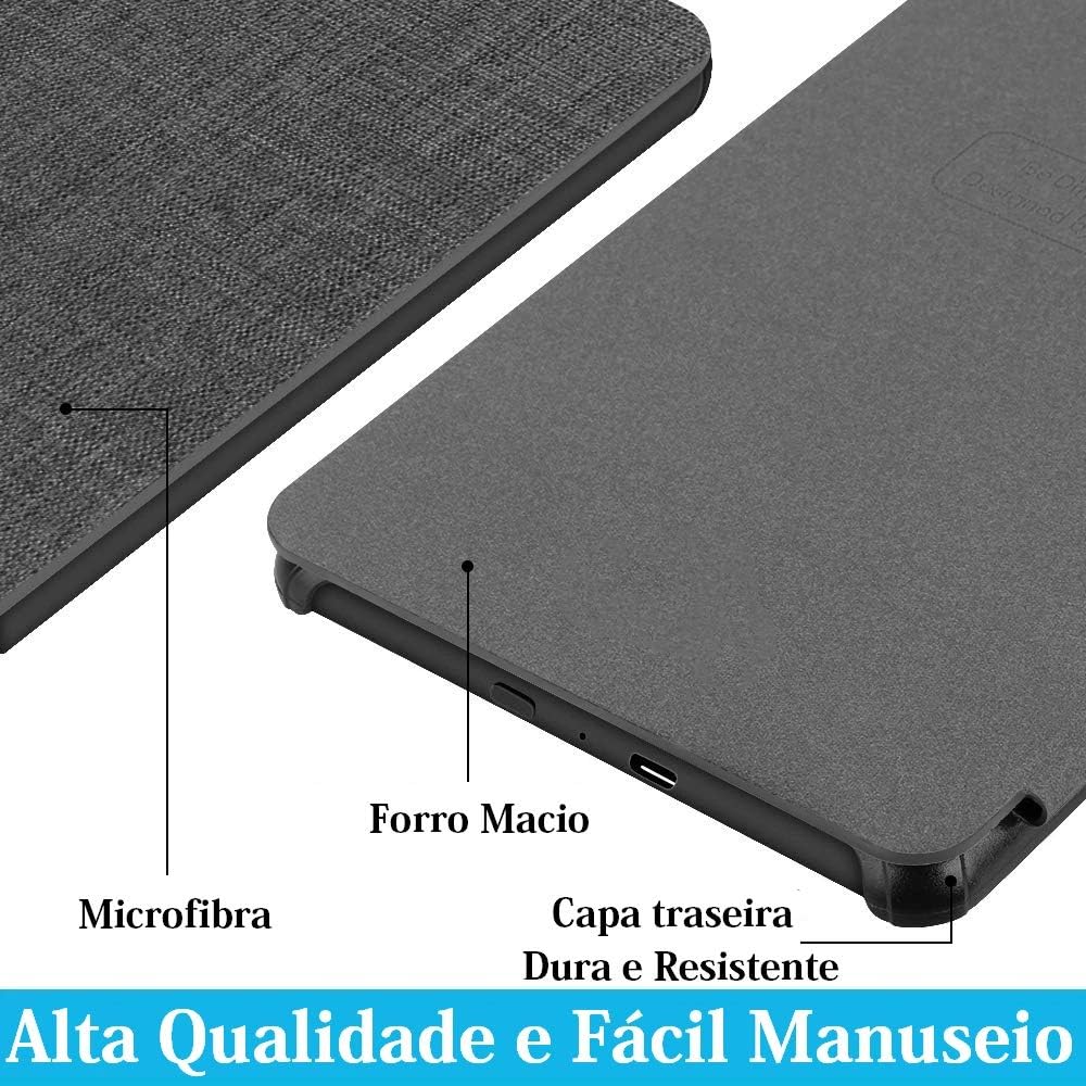 Capa + Caneta Novo Kindle 11ª Geração 2024 e 2022 (RS23CV e C2V2L3) - Rígida Com Alça - Sistema de Hibernação - Fechamento Magnético 6 Polegadas: imagem adicional