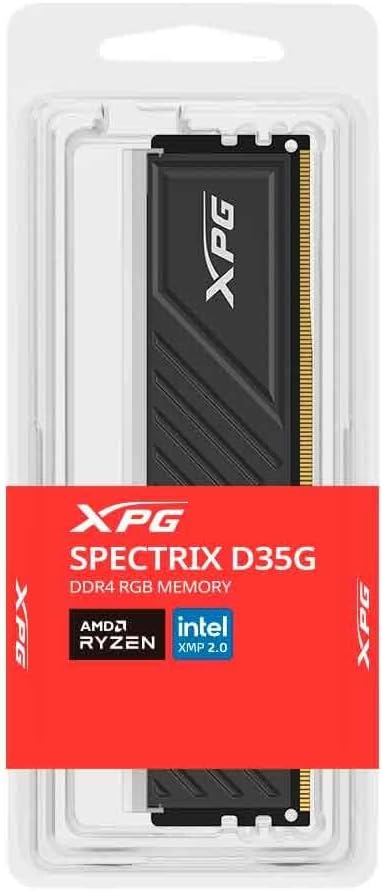 ADATA XPG Spectrix D35G RGB Memória RAM DDR4 16GB 3200MHz DIMM para Desktop Preto: imagem principal