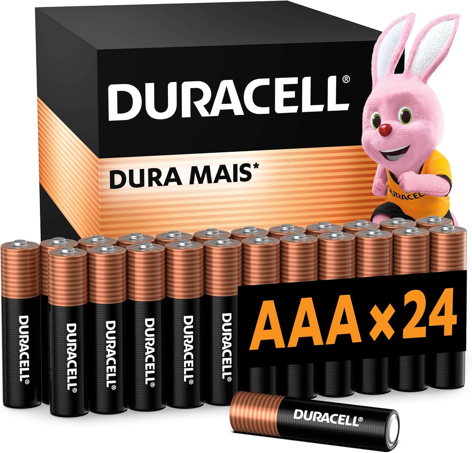 Duracell Pilhas Alcalinas AAA Palito Pack 24 Unidades – Dura Mais - Ideal para Controle de Videogame e Brinquedos: imagem adicional