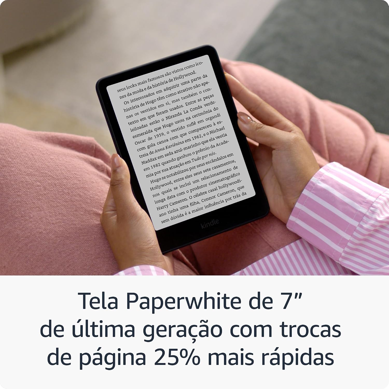 Kindle Paperwhite 16 GB (Geração mais recente) - O Kindle mais rápido já lançado, com nova tela antirreflexo de 7” e bateria que dura semanas - Cor Preta: imagem adicional