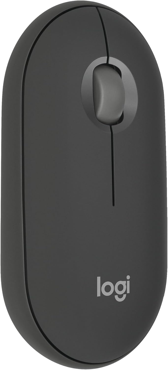 Mouse sem fio Logitech Pebble 2 M350s com Clique Silencioso, Design Slim Ambidestro, Conexão Bluetooth e Pilha Inclusa - Grafite: imagem adicional