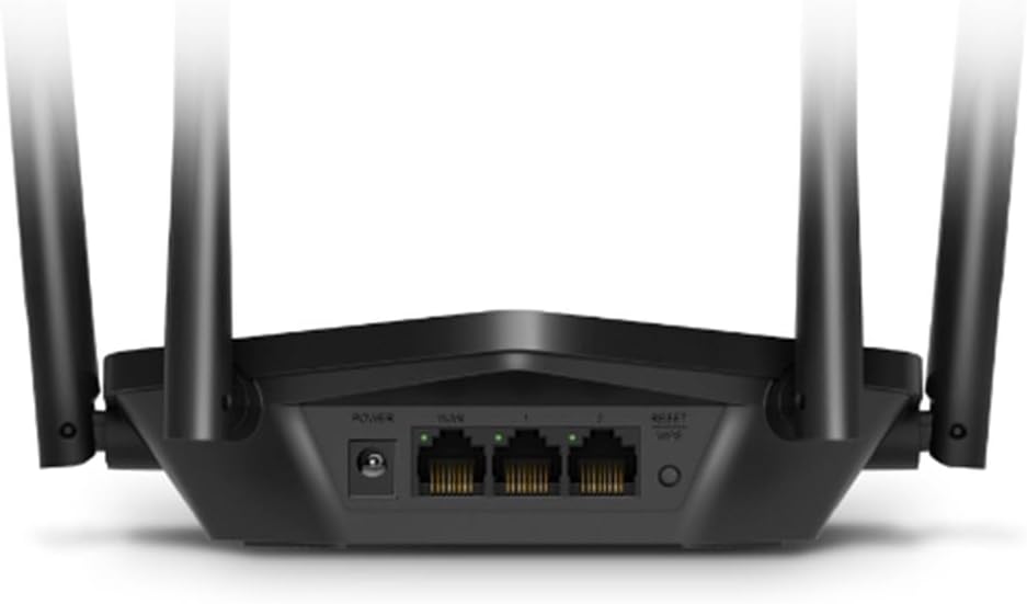 Mercusys MR60X Roteador Wi-Fi 6 AX1500 Dual Band, 3 Portas Gigabit, 4 Antenas, EasyMesh, Cobertura de até 140 m² e Conexão para até 60 Dispositivos: imagem adicional