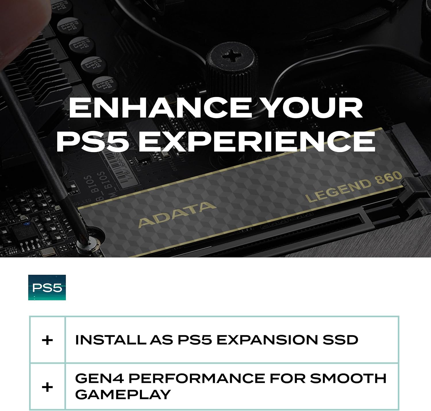 ADATA Legend 860 SSD NVMe M.2 2280 500GB, PCIe Gen4, Leitura 5000MB/s, Gravação 5MB/s: imagem adicional