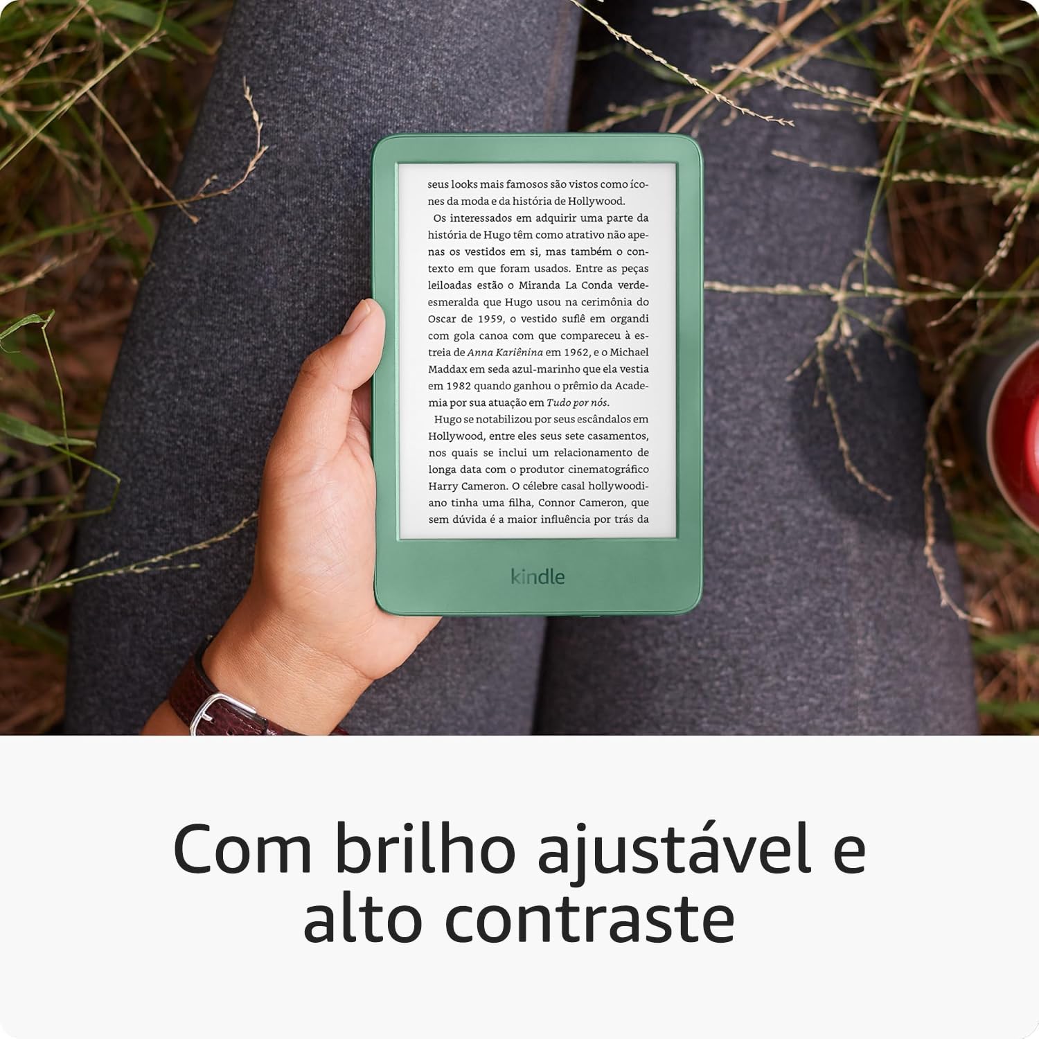 Kindle 16 GB (modelo 2024) - Leve e compacto, com tela antirreflexo, trocas de página rápidas, luz frontal ajustável e bateria de longa duração - Cor Verde: imagem adicional