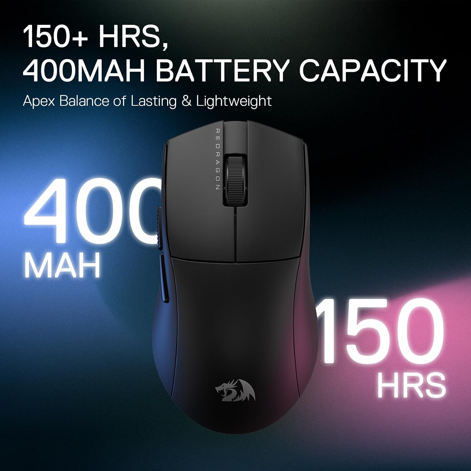 Mouse Gamer Redragon King Pro Preto Pixart PAW3395 26000DPI M916-PRO-1K: imagem adicional