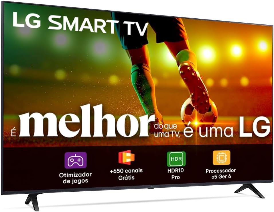 Smart TV 43" LG Full HD 43LR6700 Processador α5 Ger6 AI Alexa integrado LG Channels webOS 23 compatível com Controle Smart Magic: imagem adicional