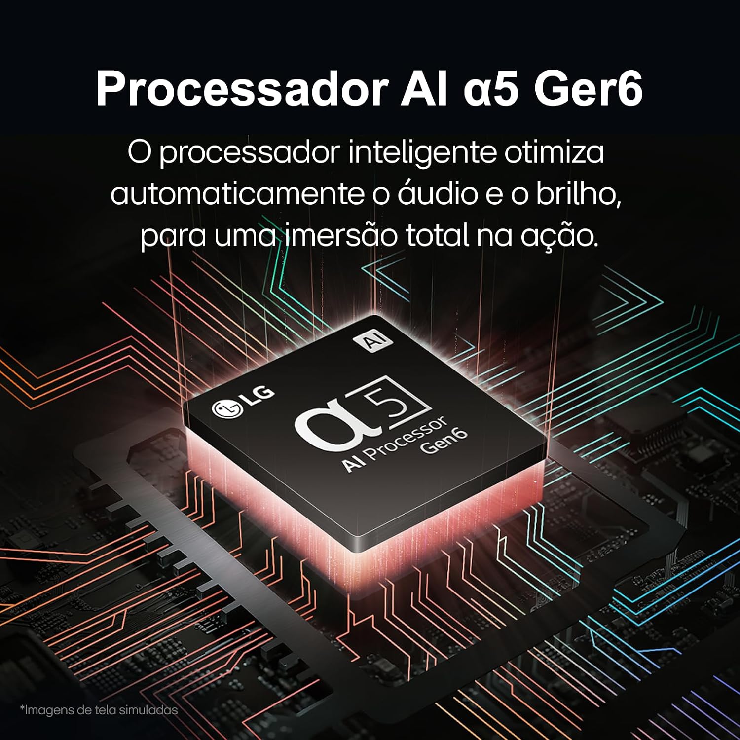 Smart TV 43" LG Full HD 43LR6700 Processador α5 Ger6 AI Alexa integrado LG Channels webOS 23 compatível com Controle Smart Magic: imagem adicional