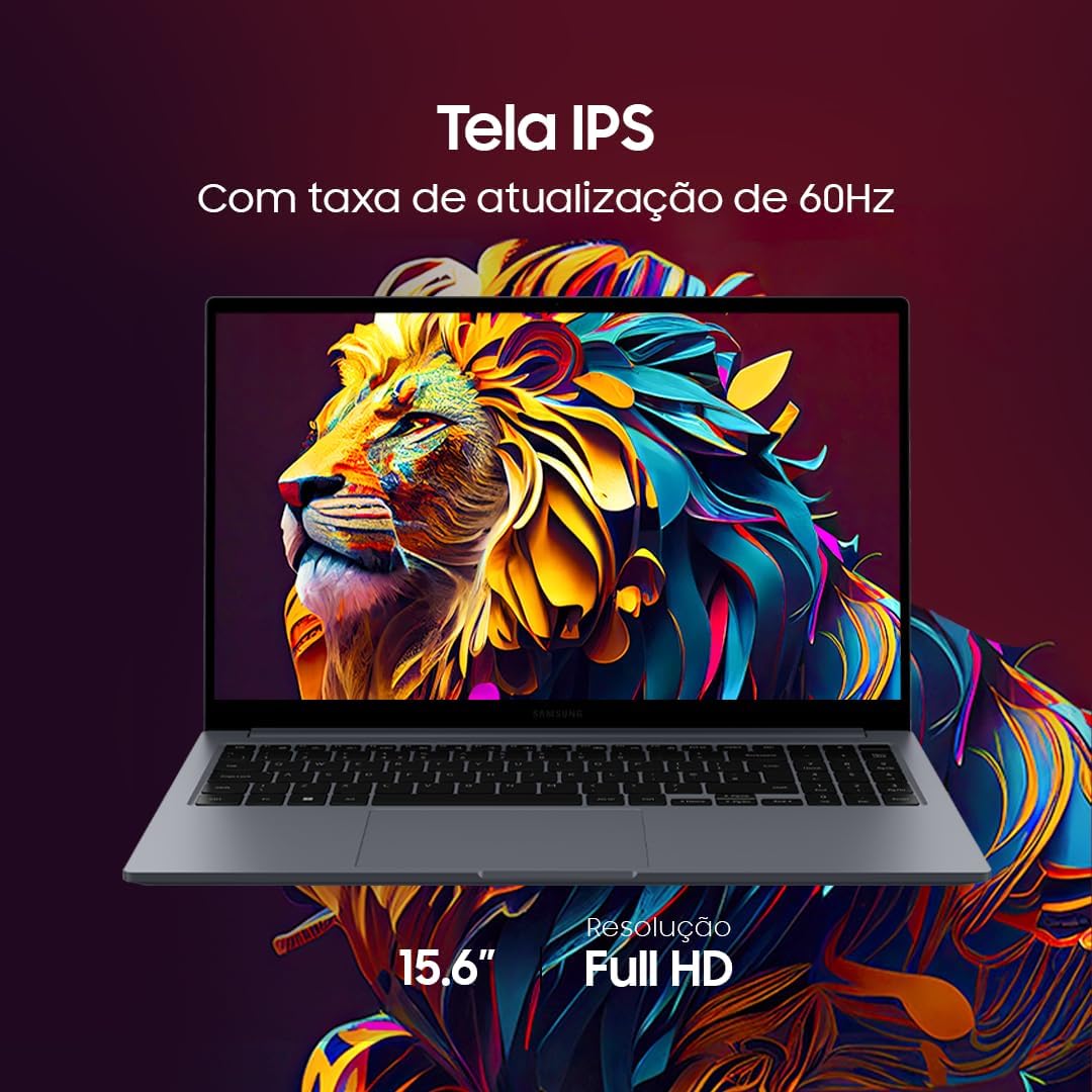 Samsung Galaxy Book4 Intel® Core™ i3-1315U, Windows 11 Home, 8GB, 256GB SSD, UHD Graphics, 15.6'' Full HD LED, 1.55kg*.: imagem adicional