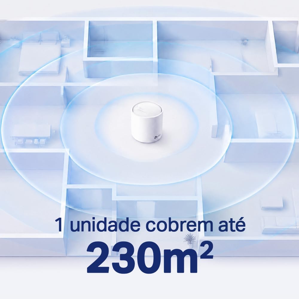 TP-Link Deco X50 (2 un.) Roteador Mesh Wi-Fi 6 AX3000 Dual Band, Cobertura de até 400 m², Conexão para até 150 Dispositivos, 3 Portas Gigabit por Unidade e Mesh Gerenciado por IA: imagem adicional