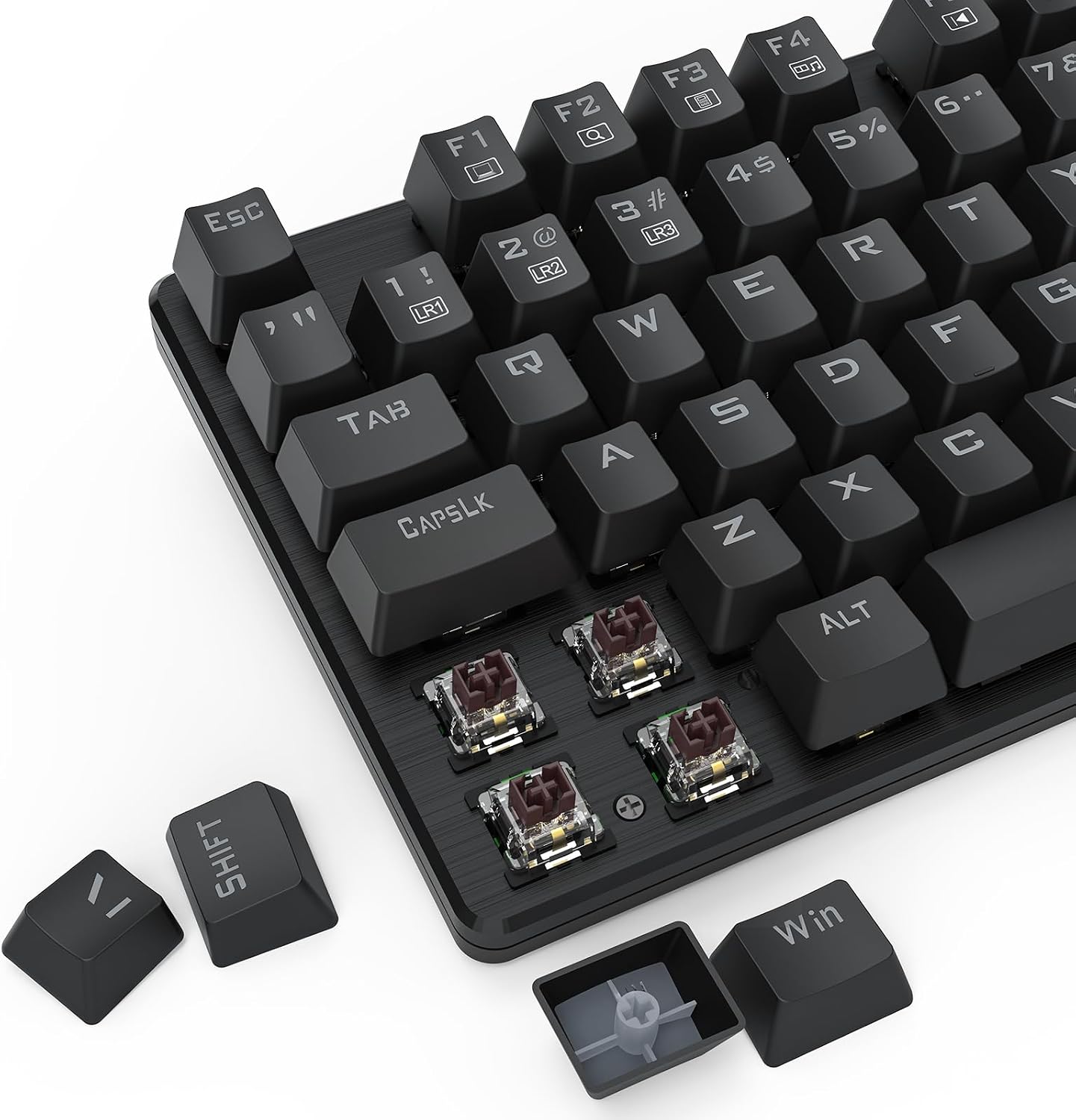 TECLADO MECANICO GAMER REDRAGON SINDRI RAINBOW PRETO: imagem adicional