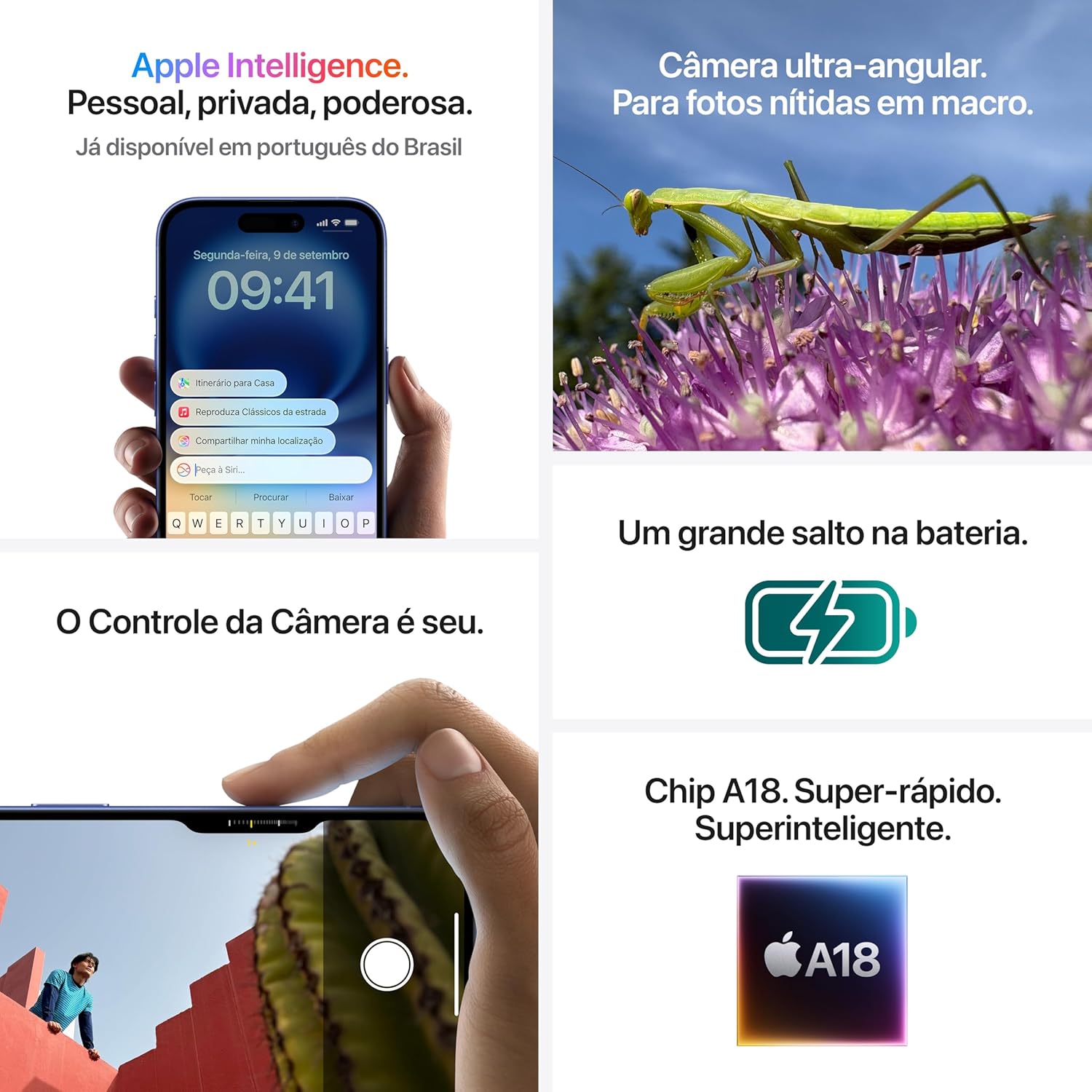 Apple iPhone 16 (128 GB) – Ultramarino: imagem adicional