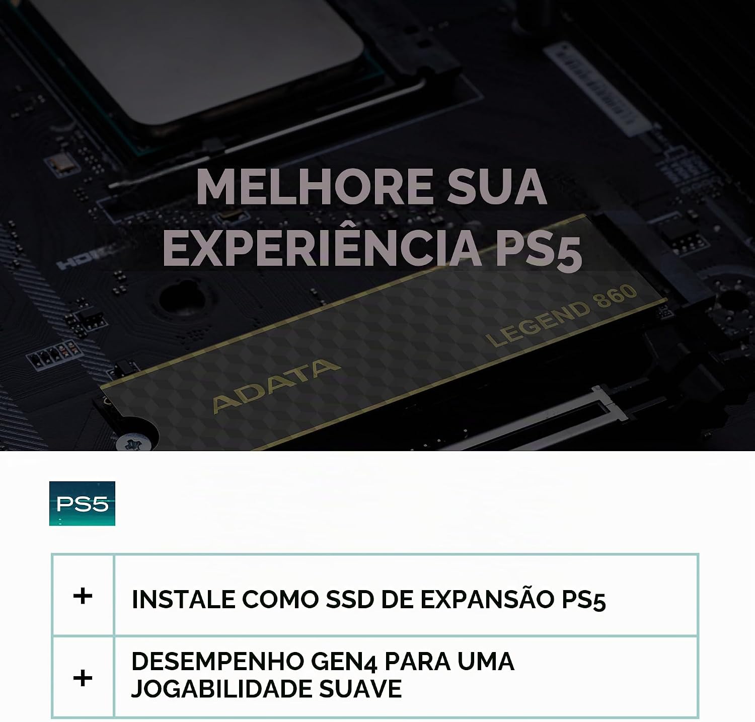 ADATA Legend 860 SSD NVMe M.2 2280 1TB PCIe Gen4, Leitura 6000MB/s, Gravação 5000MB/s: imagem adicional