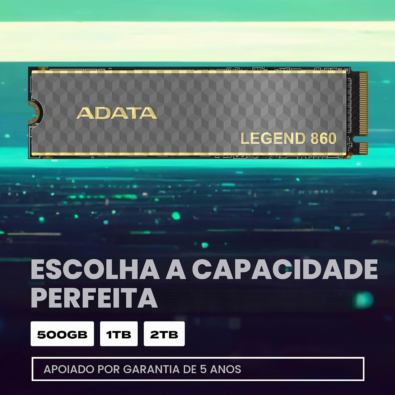 ADATA Legend 860 SSD NVMe M.2 2280 1TB PCIe Gen4, Leitura 6000MB/s, Gravação 5000MB/s: imagem adicional