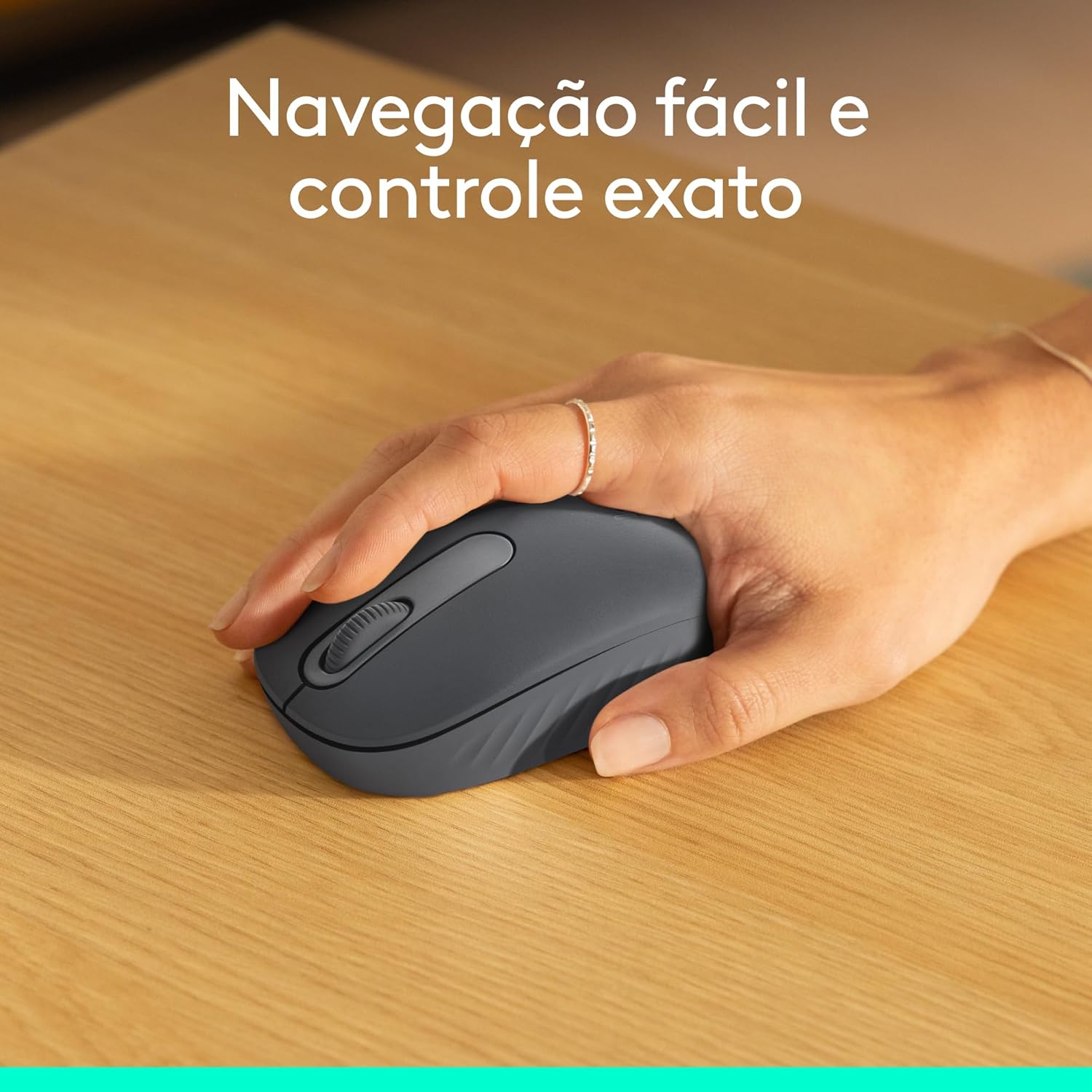 Mouse sem fio Logitech M196 com Conexão Bluetooth, Design Ambidestro Compacto, Rastreamento Preciso, Compatível com PC e Mac, Windows e macOS - Grafite: imagem adicional