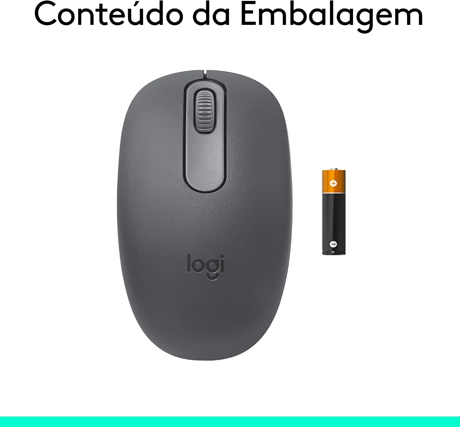Mouse sem fio Logitech M196 com Conexão Bluetooth, Design Ambidestro Compacto, Rastreamento Preciso, Compatível com PC e Mac, Windows e macOS - Grafite: imagem adicional