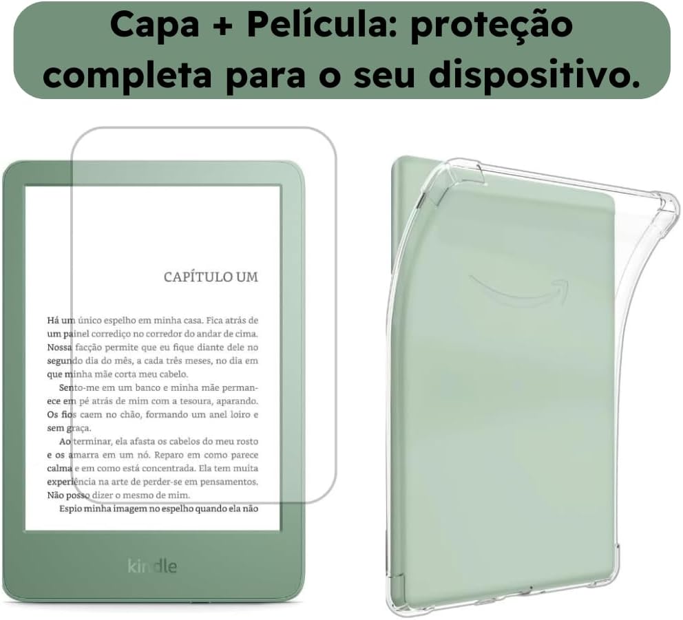 Capa Para Kindle 11ª Geração 2024 e 2022 (RS23CV e C2V2L3) + Película: imagem adicional