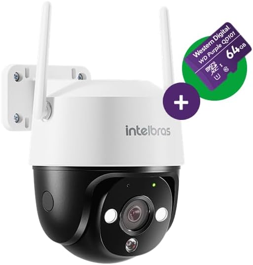 Câmera Inteligente iM7+3MP de Resolução com Cartão MicroSD 64GB Branca Intelbras: imagem adicional