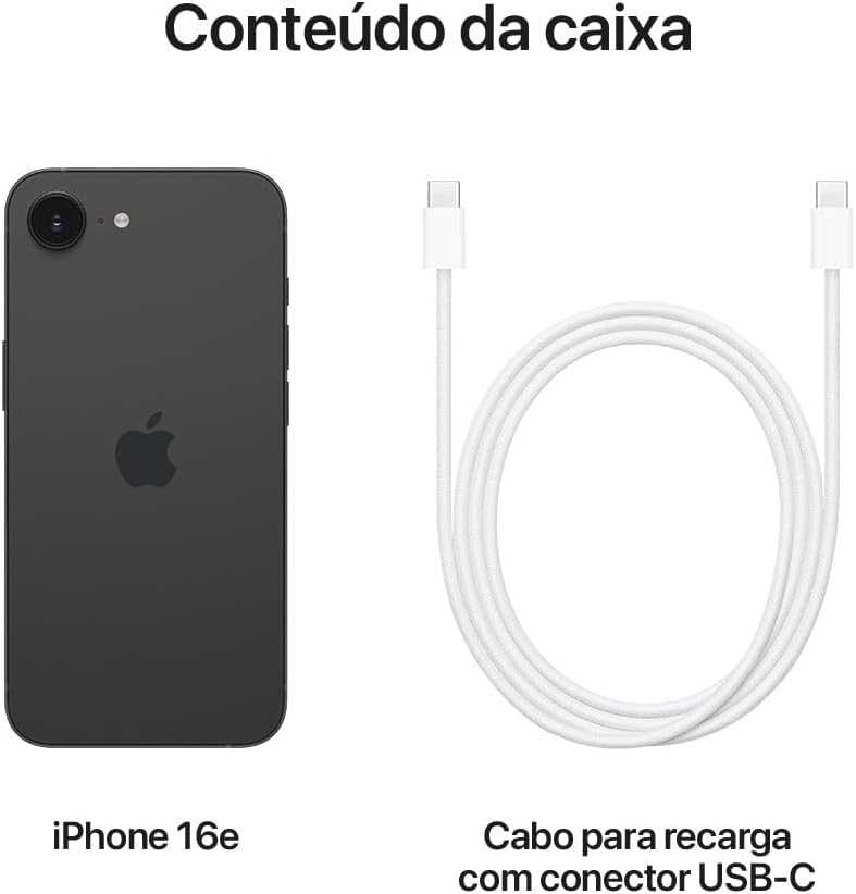 Apple iPhone 16e de 128 GB — Preto: imagem adicional
