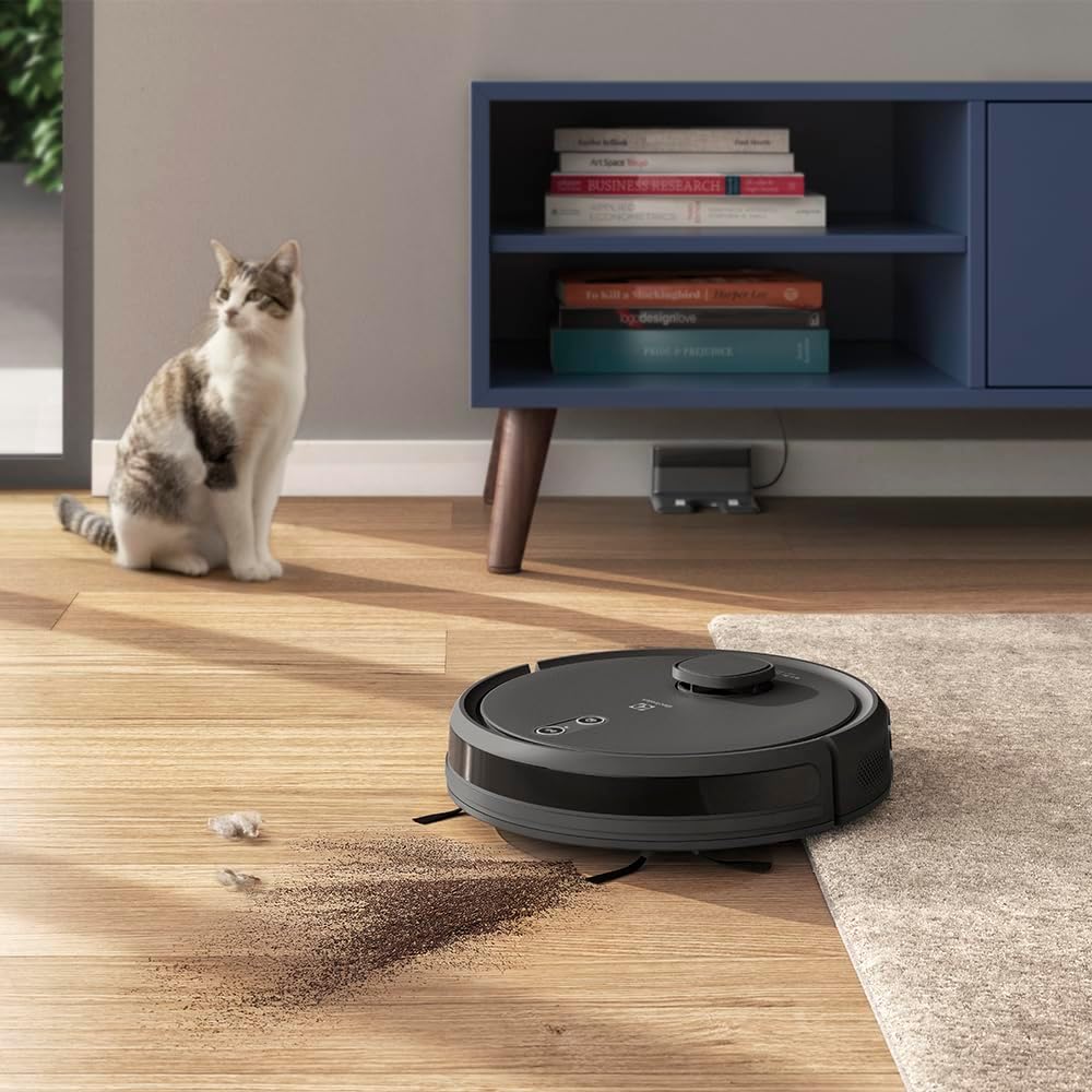 Electrolux Robô Aspirador de pó 4 em 1 Wi-Fi MOP Passa Pano Seco e Úmido até 1h40 de Bateria App Mapeamento Laser Inteligente e Base Carregamento Experience sensor Antiqueda ERB60 Bivolt: imagem adicional