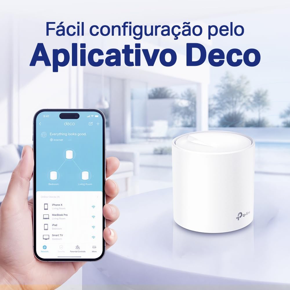TP-Link Deco X50 (3 un.) Roteador Mesh Wi-Fi 6 AX3000 Dual Band, Cobertura de até 600 m², Conexão para até 150 Dispositivos, 3 Portas Gigabit por Unidade e Mesh Gerenciado por IA: imagem adicional