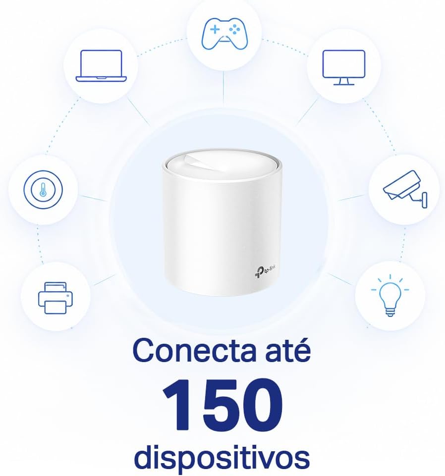 TP-Link Deco X50 (3 un.) Roteador Mesh Wi-Fi 6 AX3000 Dual Band, Cobertura de até 600 m², Conexão para até 150 Dispositivos, 3 Portas Gigabit por Unidade e Mesh Gerenciado por IA: imagem adicional
